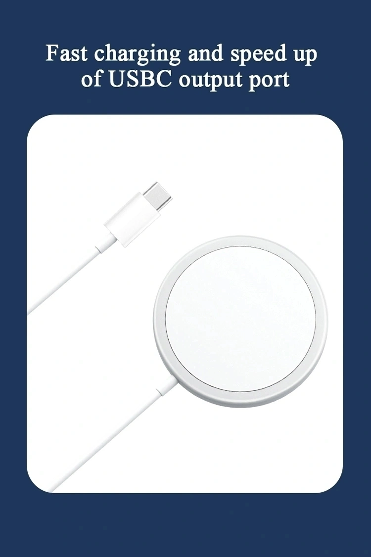 Factory Direct Sale Magsafe Wireless Charger Magnetic Charger for iPhone 12 Cell Mobile Accessories